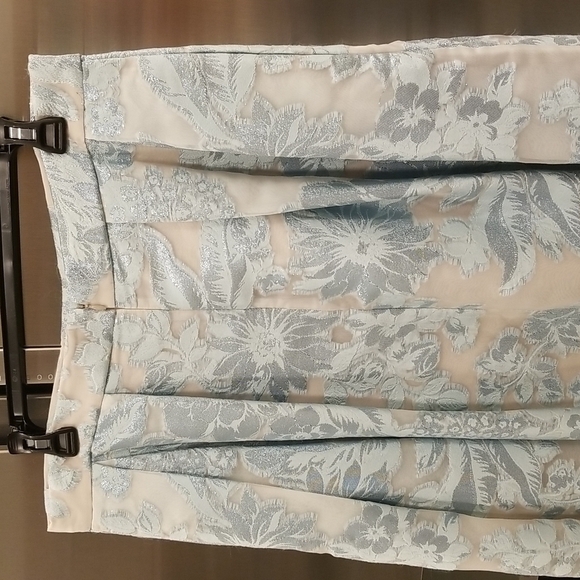 💕ST. JOHN💕 Formal High Waisted Jacquard Floral Embroidered Ball Skirt 12 NWOT - Picture 4 of 12